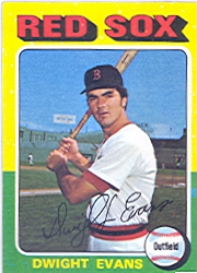 1975 Topps Baseball Cards      255     Dwight Evans